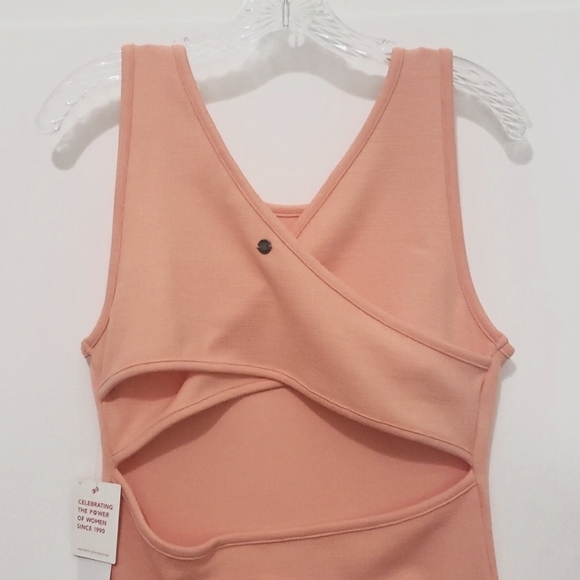 Roxy Good Keepsake Dress Streatch Knit Open Back Midi Size M - Picture 7 of 10